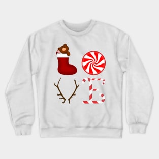 I Love Candy & Christmas Crewneck Sweatshirt